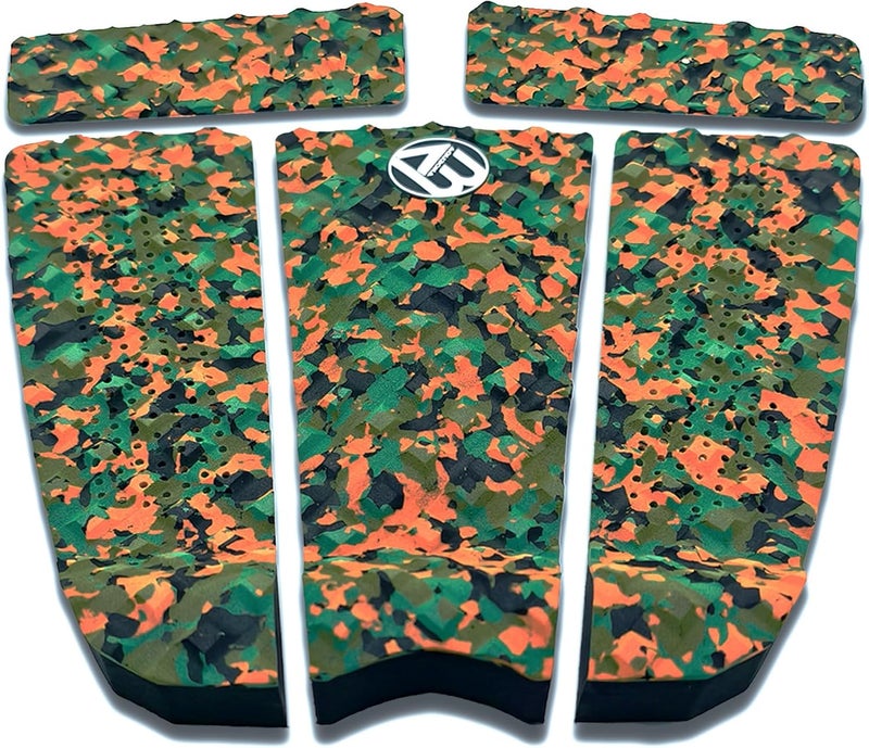 AQUBONA Store 5 Piece EVA Surfboard Deck Traction Pads for Stomp Skimboards, Surf Boards, Funboard, Fish Board - Image 5